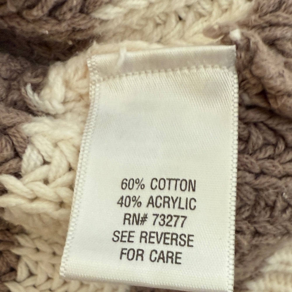 Sonoma Brown and Cream Striped Cardigan - Picture 5 of 5